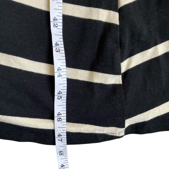 Who What Wear NWT Sz M Black & White Striped Midi Dress Butterfly Sleeves - Picture 15 of 15